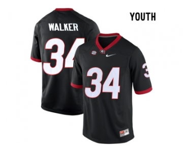 Youth Georgia Bulldogs Herchel Walker #34 College Football Limited Jerseys - Black