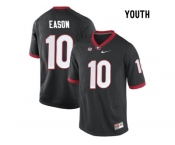 Youth Georgia Bulldogs Jacob Eason #10 College Football Limited Jerseys - Black