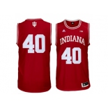 Men's Indiana Hoosiers Cody Zeller #40 Big 10 Patch College Basketball Authentic Jerseys - Cardinal