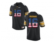 2016 US Flag Fashion Men's Iowa Hawkeyes C.J Beathard #16 College Football Limited Jersey - Black