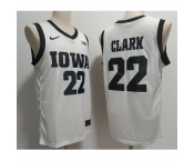 Men's Iowa Hawkeyes #22 Caitlin Clark White Stitched Jersey