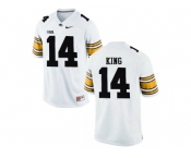 Men's Iowa Hawkeyes Desmond King 14 College Football Limited Jersey - White