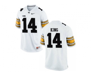 Men's Iowa Hawkeyes Desmond King 14 College Football Limited Jersey - White