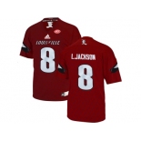 2016 Men's Louisville Cardinals Lamar Johnson #8 College Football Authentic Jersey - Cardinals