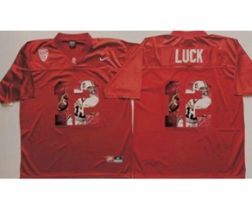 Louisville Cardinals #12 Andrew Luck Red Player Fashion Stitched NCAA Jersey