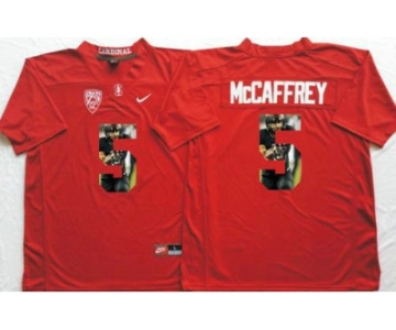 Louisville Cardinals #5 Christian McCaffrey Red Player Fashion Stitched NCAA Jersey