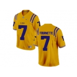 2016 Men's LSU Tigers Leonard Fournette #7 College Football Limited Jersey - Gold