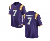 2016 Men's LSU Tigers Leonard Fournette #7 College Football Limited Jersey - Purple