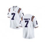 2016 Men's LSU Tigers Leonard Fournette #7 College Football Limited Jersey - White