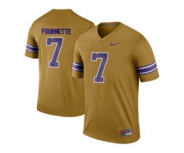 2016 Men's LSU Tigers Leonard Fournette #7 College Football Limited Legend Jersey - Gridiron Gold