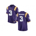 2016 Men's LSU Tigers Odell Beckham Jr. #3 College Football Limited Jersey - Purple