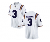 2016 Men's LSU Tigers Odell Beckham Jr. #3 College Football Limited Jersey - White