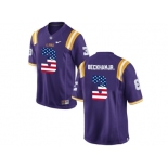 2016 US Flag Fashion 2016 Men's LSU Tigers Odell Beckham Jr. #3 College Football Limited Jersey - Purple