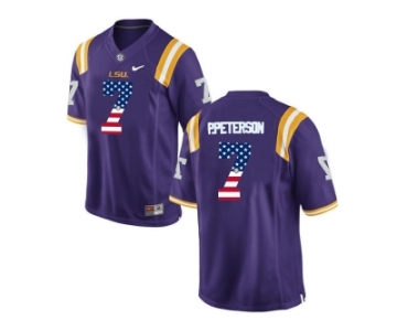 2016 US Flag Fashion Men's LSU Tigers Patrick Peterson #7 College Football Limited Jersey - Purple