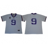 LSU Tigers #9 White 125 Sesons Nike College Football Jersey