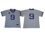 LSU Tigers #9 White 125 Sesons Nike College Football Jersey