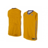 Men's LSU Tigers Blank College Basketball Elite Jersey - Gold