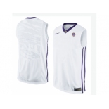 Men's LSU Tigers Blank College Basketball Elite Jersey - White