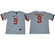 Tigers #9 Travis Etienne Jr. White Limited Stitched NCAA Jersey