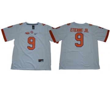 Tigers #9 Travis Etienne Jr. White Limited Stitched NCAA Jersey