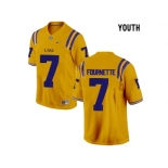 2016 Youth LSU Tigers Leonard Fournette #7 College Football Limited Jersey - Gold