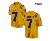 2016 Youth LSU Tigers Leonard Fournette #7 College Football Limited Jersey - Gold