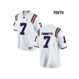 2016 Youth LSU Tigers Leonard Fournette #7 College Football Limited Jersey - White