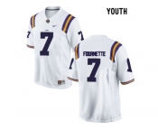 2016 Youth LSU Tigers Leonard Fournette #7 College Football Limited Jersey - White