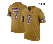 2016 Youth LSU Tigers Leonard Fournette #7 College Football Limited Legand Jersey - Gridiron Gold