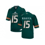 2016 Men's Miami Hurricanes Brad Kaaya #15 College Football Jerseys - Green