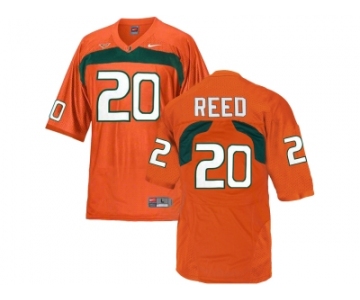 Men's Miami Hurricanes Ed Reed #20 College Football Jersey - Orange