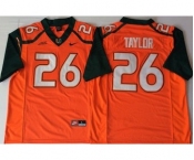 Miami Hurricanes #26 Sean Taylor Orange Nike College Football Jersey