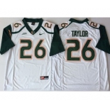 Miami Hurricanes #26 Sean Taylor White Nike College Football Jersey