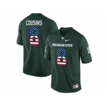 2016 US Flag Fashion Michigan State Spartans Keith Appling #11 College Basketball Authentic Jersey - Green