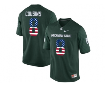 2016 US Flag Fashion Michigan State Spartans Keith Appling #11 College Basketball Authentic Jersey - Green