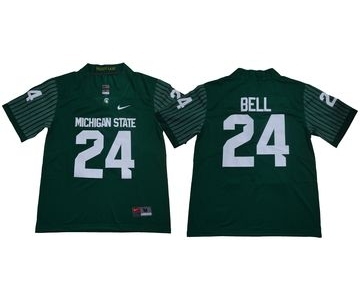 Michigan State Spartans 24 Le'Veon Bell Green Nike College Football Jersey