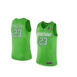 Michigan State Spartans Draymond Green #23 College Basketball Authentic Jersey - Apple Green