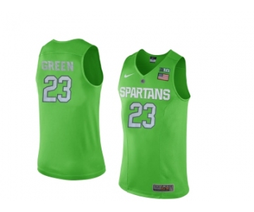 Michigan State Spartans Draymond Green #23 College Basketball Authentic Jersey - Apple Green