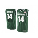 Michigan State Spartans Gary Harris #14 College Basketball Authentic Jersey - Green