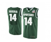 Michigan State Spartans Gary Harris #14 College Basketball Authentic Jersey - Green