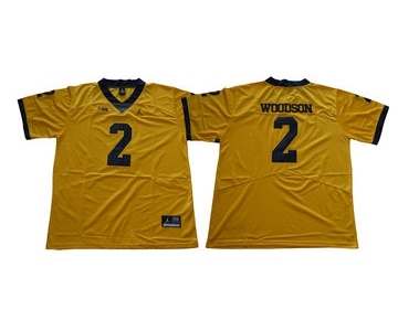 Michigan Wolverines #2 Charles Woodson Gold College Football Jersey