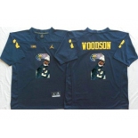 Michigan Wolverines #2 Charles Woodson Navy Blue Player Fashion Stitched NCAA Jersey