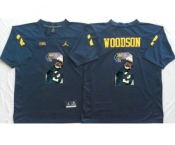 Michigan Wolverines #2 Charles Woodson Navy Blue Player Fashion Stitched NCAA Jersey