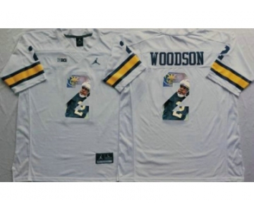 Michigan Wolverines #2 Charles Woodson White Player Fashion Stitched NCAA Jersey