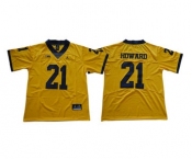 Michigan Wolverines #21 Desmond Howard Gold College Football Jersey