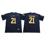 Michigan Wolverines #21 Desmond Howard Navy College Football Jersey