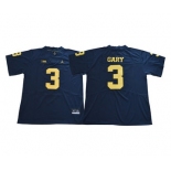 Michigan Wolverines #3 Rashan Gary Navy Jordan College Football Jersey