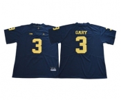 Michigan Wolverines #3 Rashan Gary Navy Jordan College Football Jersey