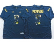 Michigan Wolverines #5 Jabrill Peppers Navy Blue Player Fashion Stitched NCAA Jersey