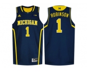 Michigan Wolverines Glenn Robinson III #1 Basketball Authentic Jersey - Navy Blue